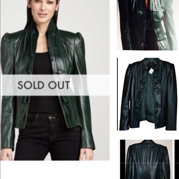 BAGATELLE DK GREEN LEATHER JACKET, GREEN IS A TOP FASHION COLOR IN 2023 AGAIN !
